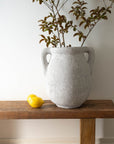 Rustic White Mediterranean Urn