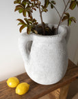 Rustic White Mediterranean Urn