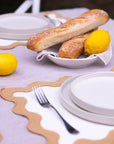 Cream and Turmeric Wavy Edge Placemat