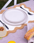 Cream and Turmeric Wavy Edge Placemat
