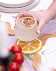 Lemon Slice Beaded Coaster