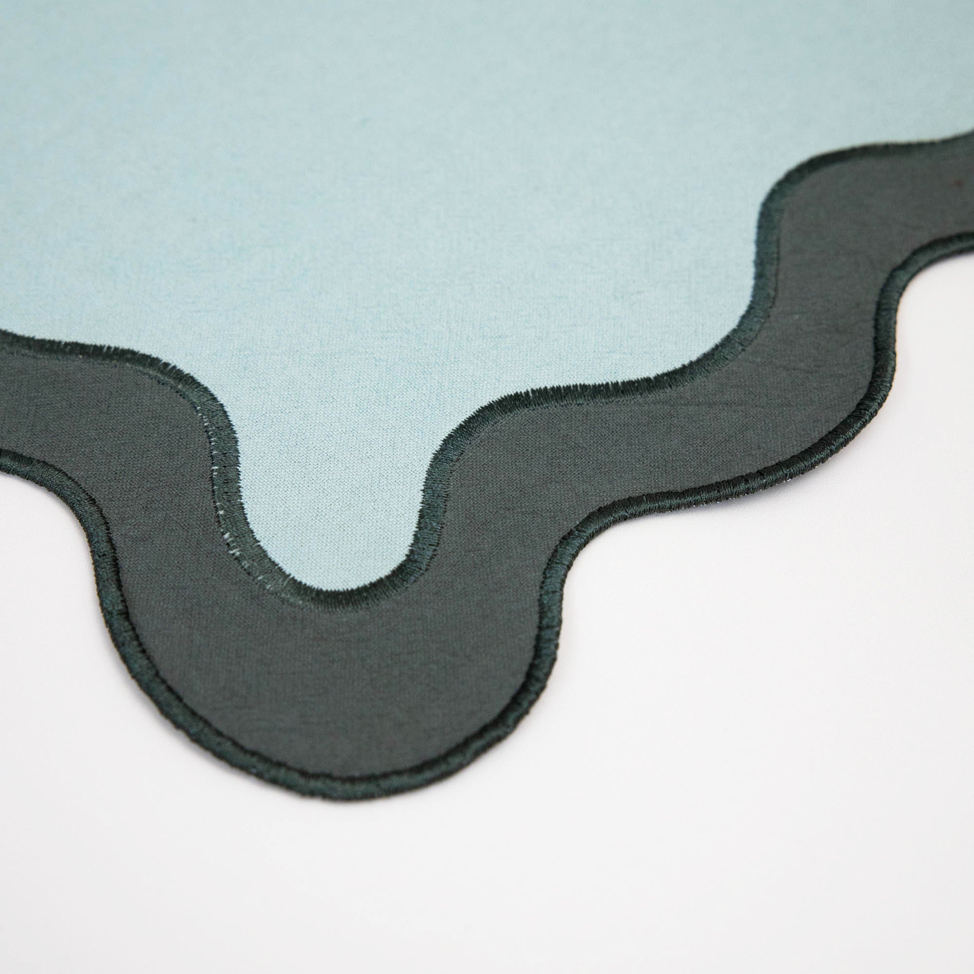 Sage and Olive Wavy Edge Placemat