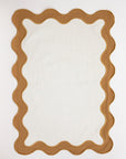 Cream and Turmeric Wavy Edge Placemat