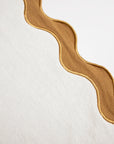 Cream and Turmeric Wavy Edge Placemat