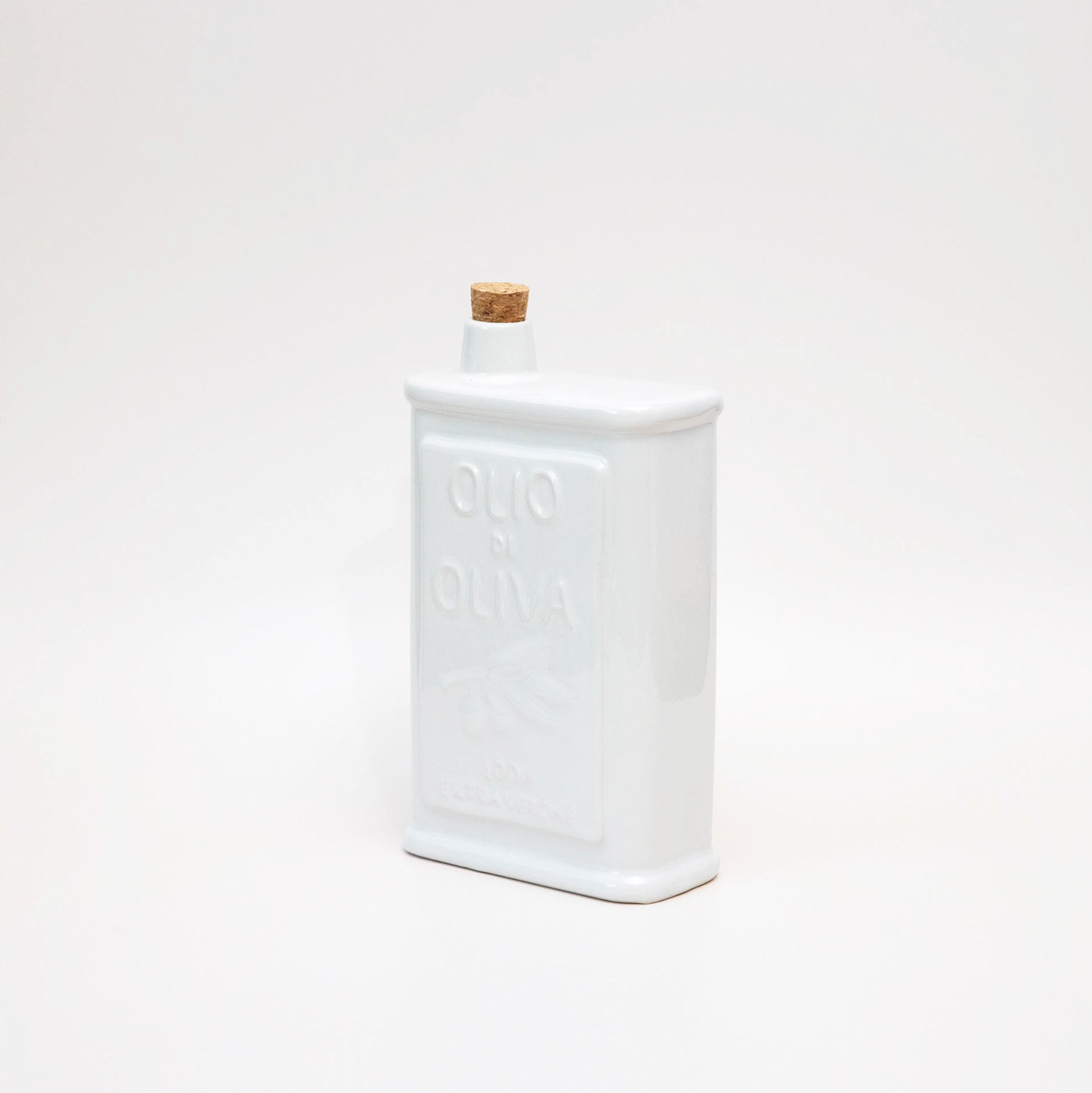 White Ceramic Oil Bottle