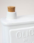 White Ceramic Oil Bottle