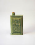 Olive Green Ceramic Oil Bottle